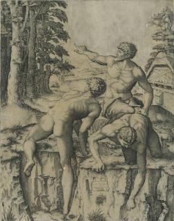 Marcantonio Raimondi - The Climbers