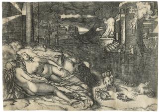 Marcantonio Raimondi - The Dream (\'Raphael\'s Dream\')