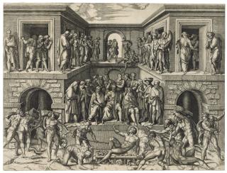 Marcantonio Raimondi - The Martyrdom of Saint Lawrence