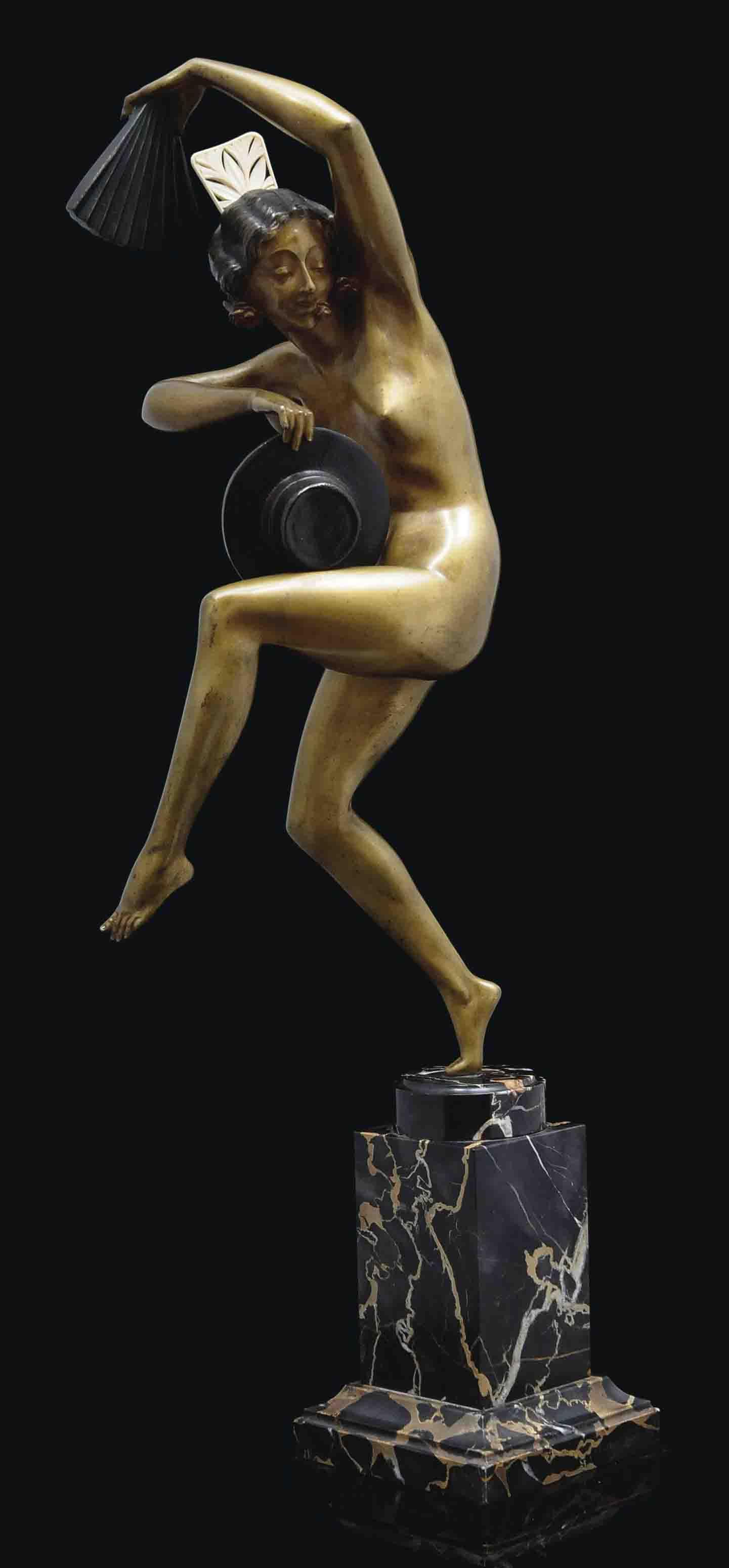 Marcel-André Bouraine - Spanish Dancer Sculpture, Circa 1925