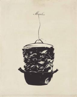 Marcel Broodthaers - Casserole de moules avec ficelles