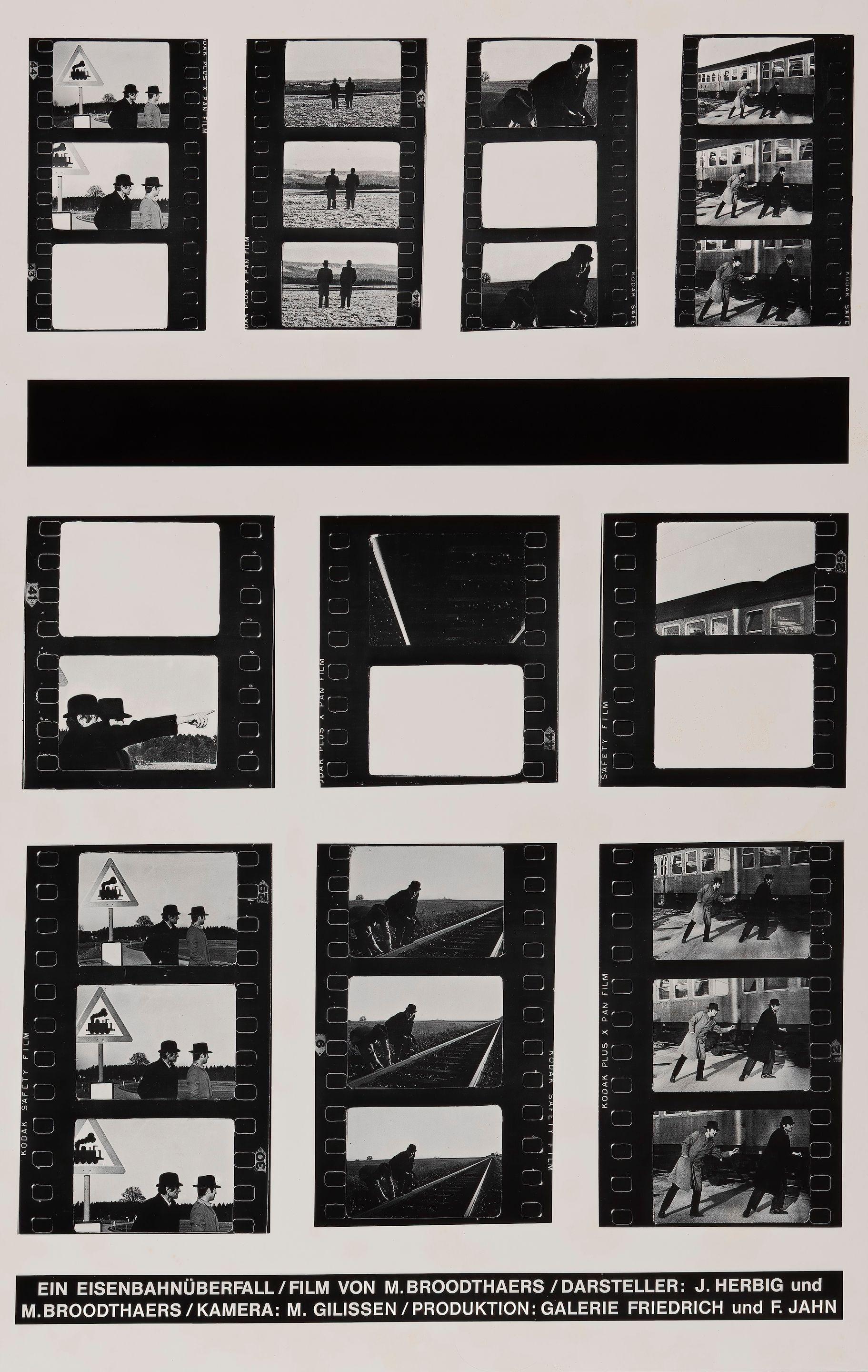 Marcel Broodthaers - Ein Eisenbahnüberfall (Une attaque de chemin de fer), 1972