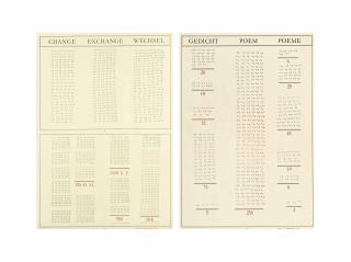 Marcel Broodthaers - Gedicht/Poem/Poème - Change/Exchange/Wechsel