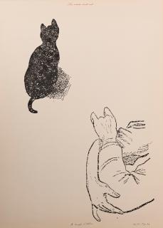 Marcel Broodthaers - La souris écrit rat, 1974
