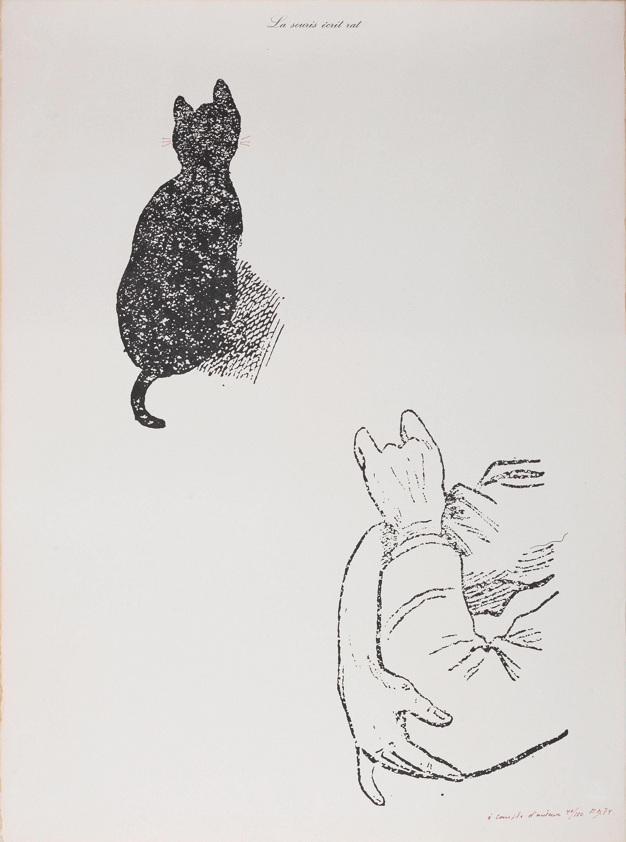 Marcel Broodthaers - La Souris Écrit Rat (À Compte D\'Auteur)