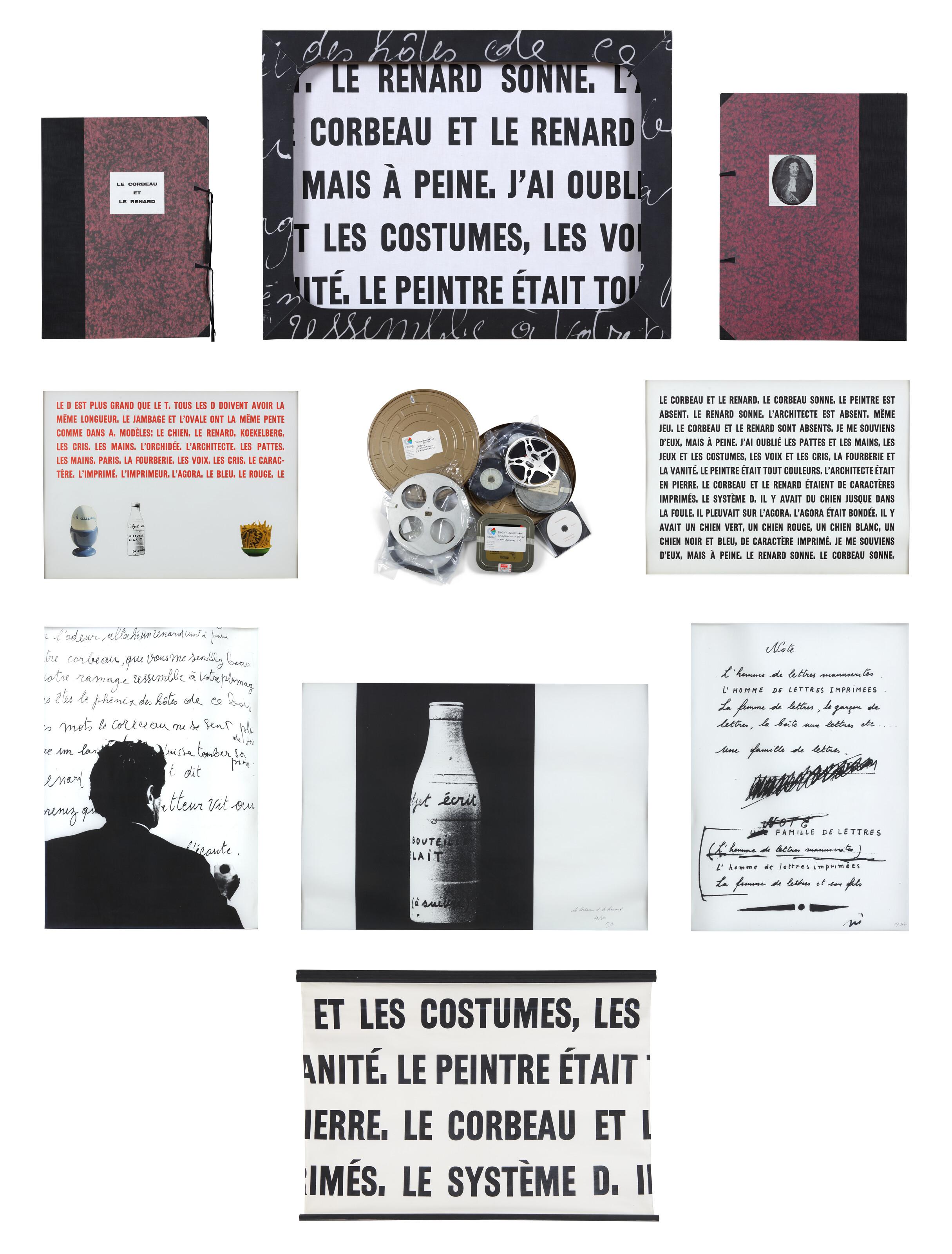 Marcel Broodthaers - Le Corbeau et le Renard (The Crow and the Fox)