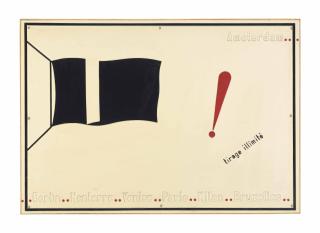 Marcel Broodthaers - Le drapeau noir, tirage illimité (The Black Flag, Unlimited Edition)