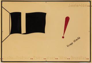Marcel Broodthaers - Le drapeau noir, tirage illimité