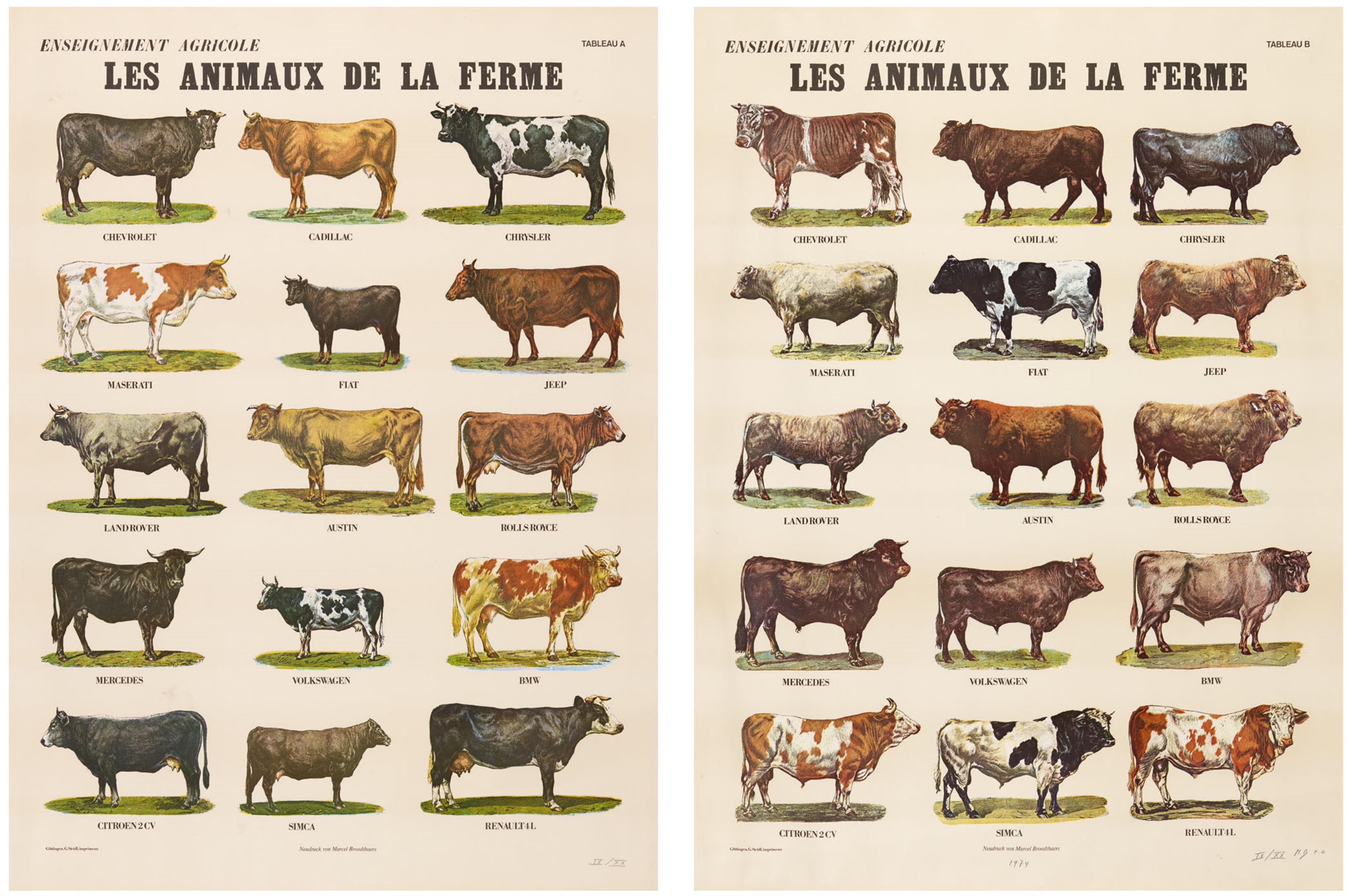 Marcel Broodthaers - Les Animaux de la Ferme