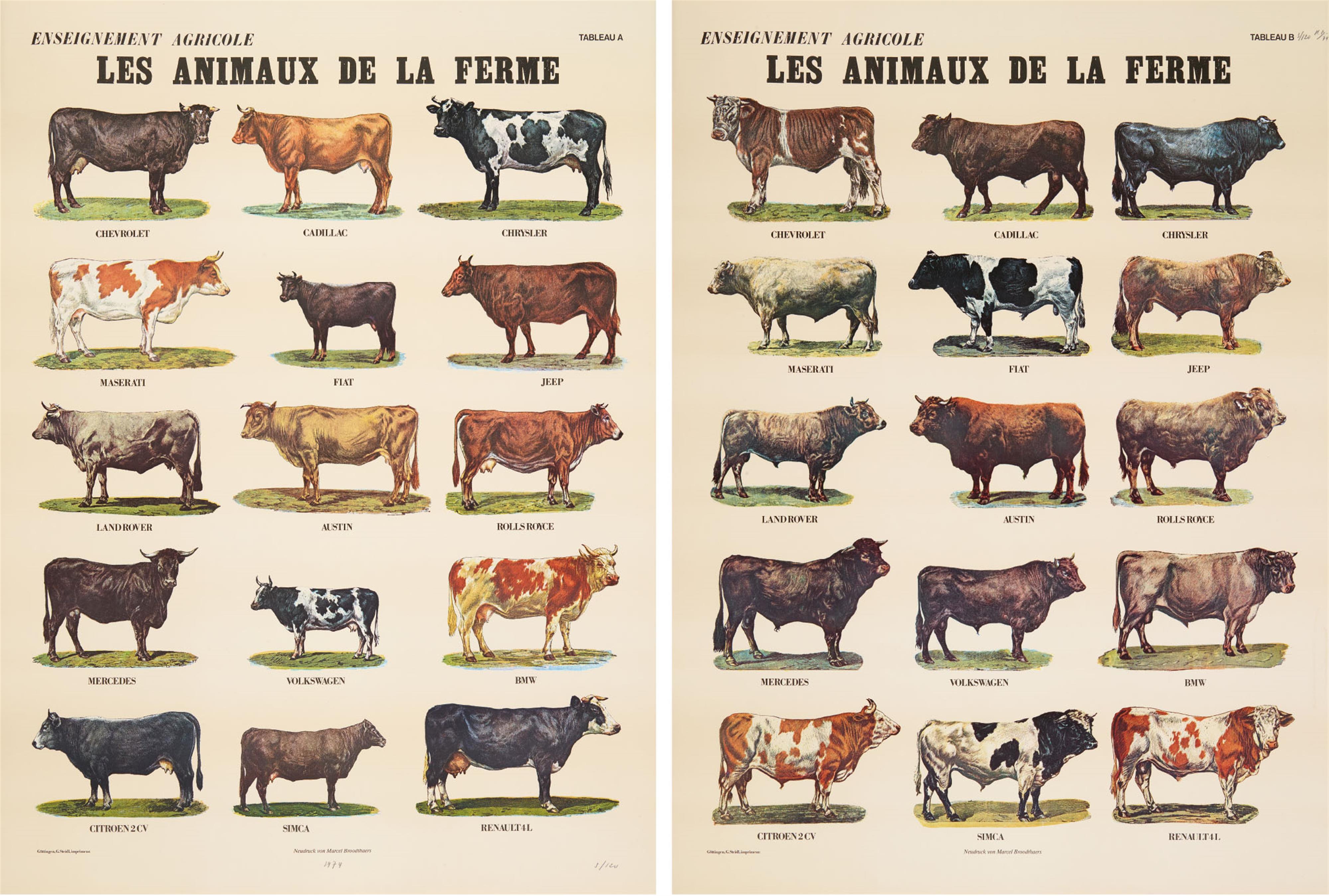 Marcel Broodthaers - Les Animaux de la Ferme