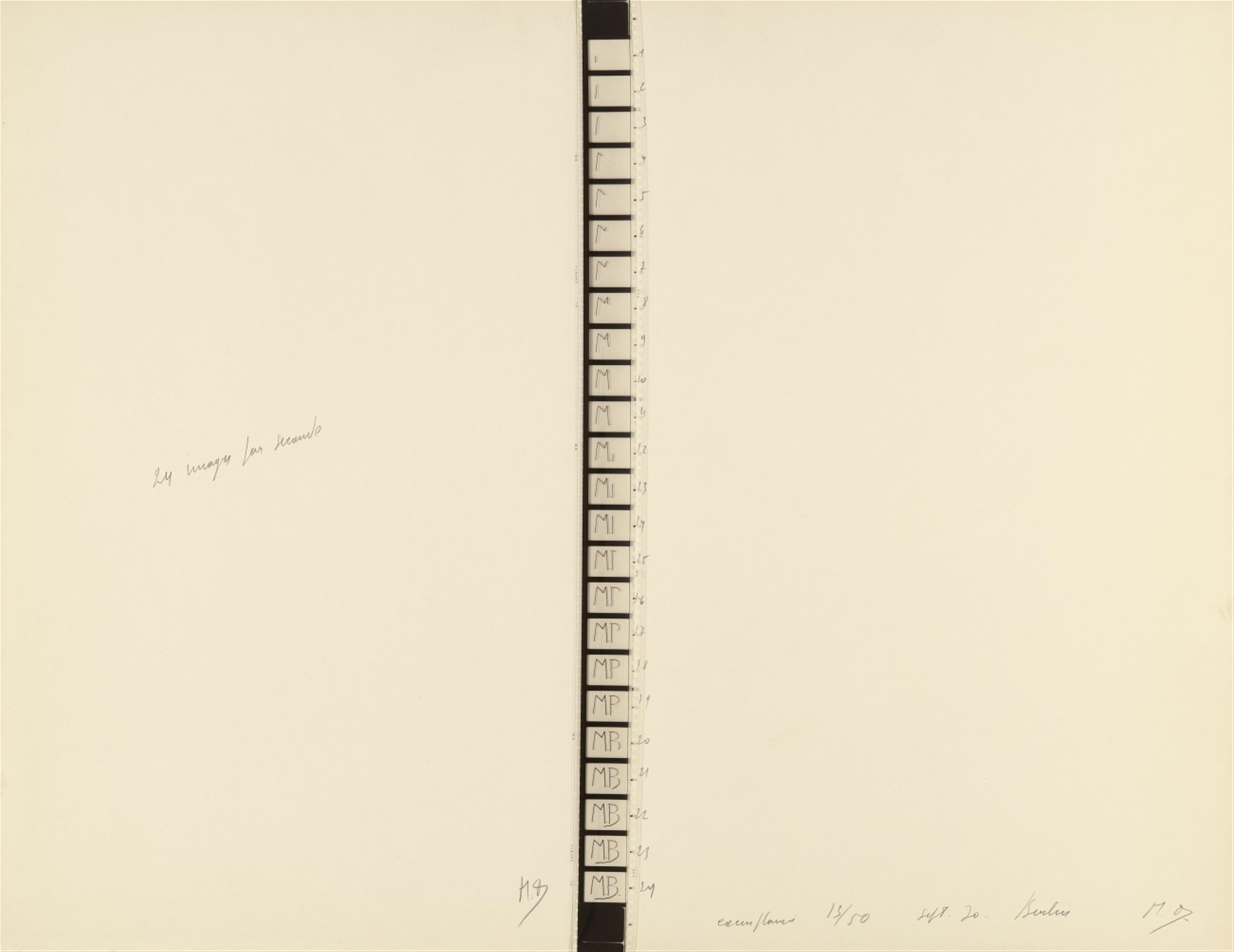 Marcel Broodthaers - M.B., 24 Images/Seconde