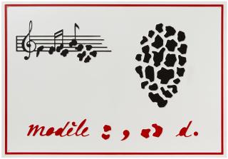 Marcel Broodthaers - Modèle (Charbon)