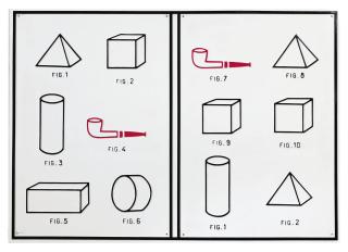 Marcel Broodthaers - Pipe et formes académiques (Pipe and Academic Forms)