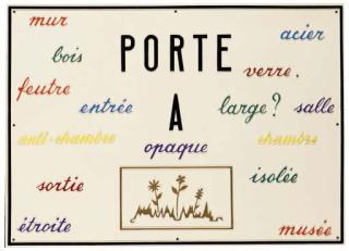 Marcel Broodthaers - Porte A