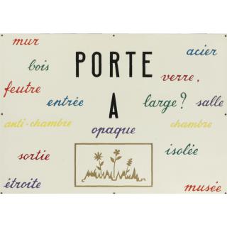 Marcel Broodthaers - Porte Capital A
