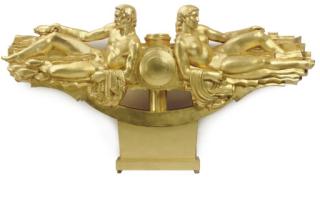 Marcel Claude Renard - \'Le Rhône Et La Saône\' A Gilt-Plaster Architectural Maquette For A Bridge Ornament In The City Of Lyon, 1936