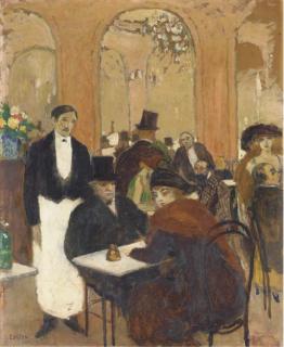 Marcel Cosson - Au café, la Belle Epoque
