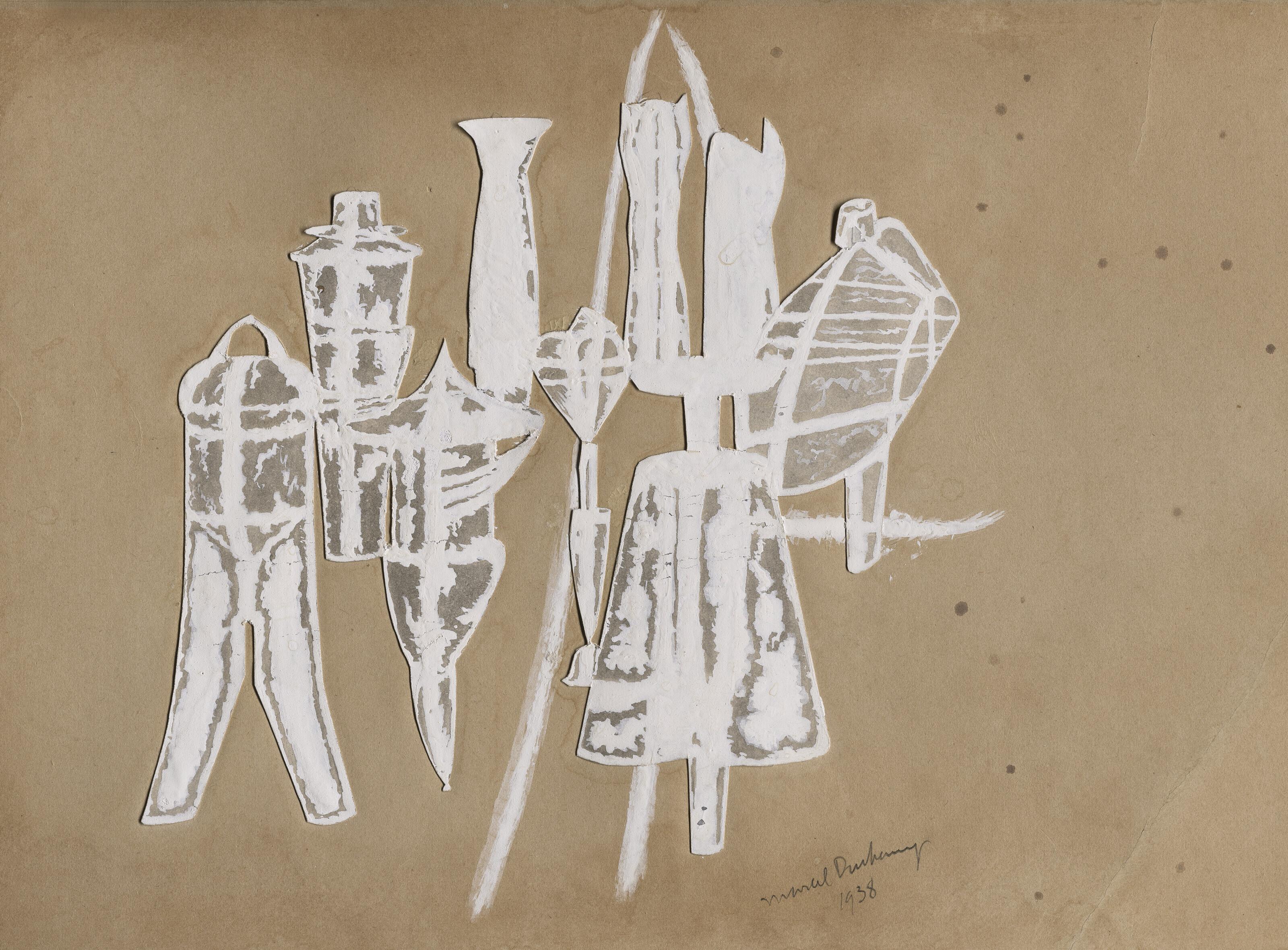 Marcel Duchamp - 9 moules mâlic, étude