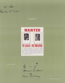 Marcel Duchamp - A Poster Within A Poster: Wanted $2,000 Reward