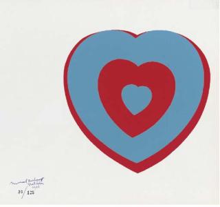 Marcel Duchamp - Fluttering Hearts (Schwarz 446C)
