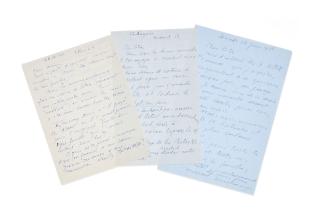 Marcel Duchamp - - Lettre Autographe Signée À Man Ray, [New York], 28 W. 10, Le 3 Février 1964. 1P. ½ In-8 (200 X 150 Mm), Au Stylo Bille Bleu.