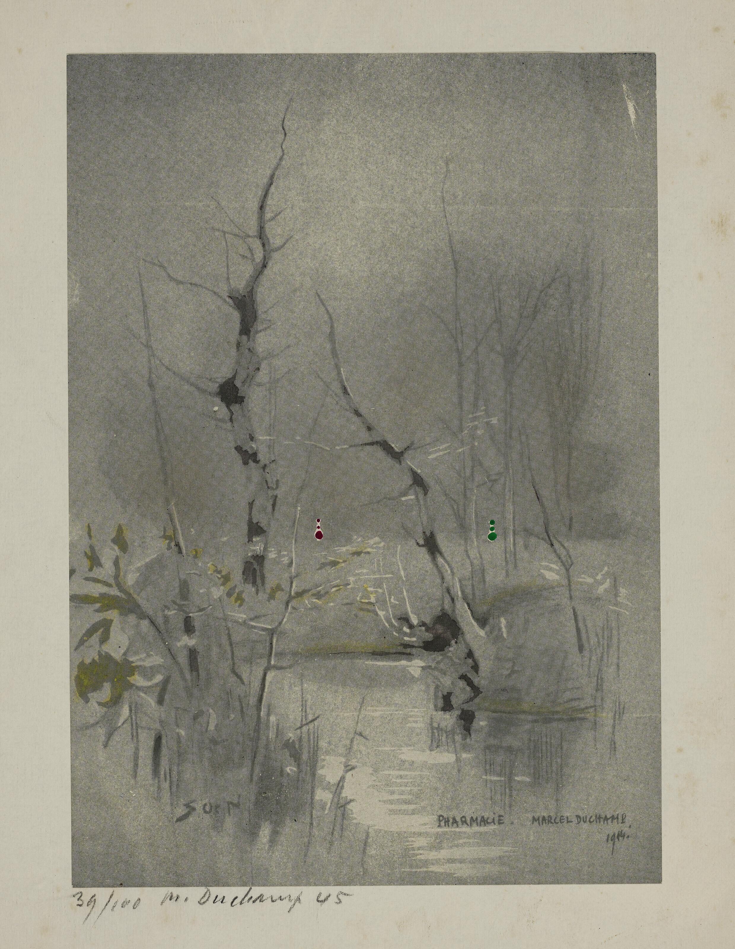 Marcel Duchamp - Pharmacy, from View magazine, 1945