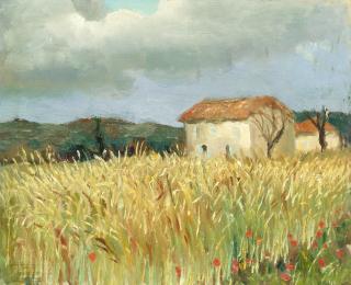 Marcel Dyf - \'Bles et petit mas en Provence\'