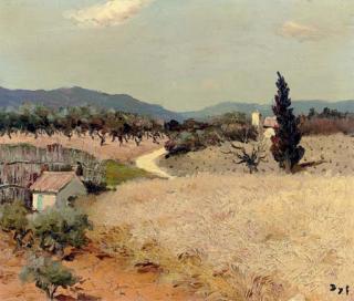 Marcel Dyf - Champ de blé en Provence