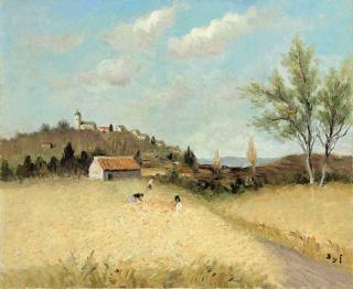 Marcel Dyf - Cueillette des fleurs en Provence