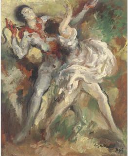 Marcel Dyf - Danseurs, Pierrot Et Colombine