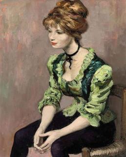 Marcel Dyf - Jeune femme rousse