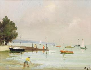 Marcel Dyf - La câle du Logéo, Morbihan, Bretagne sud