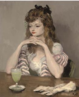 Marcel Dyf - La fille à l\'absynthe