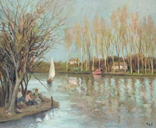 Marcel Dyf - La Sarthe Près De Malicorne