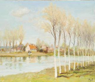 Marcel Dyf - Le Serein À Châblis, Bourgogne