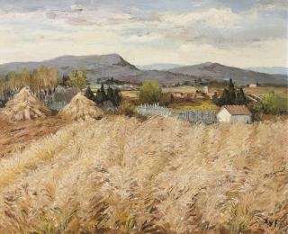 Marcel Dyf - Moisson en Provence