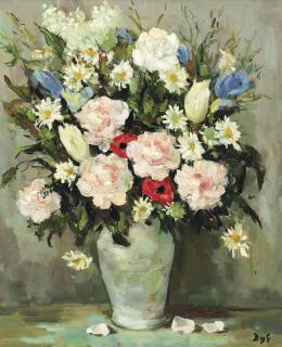 Marcel Dyf - Oeuillets et tulipes