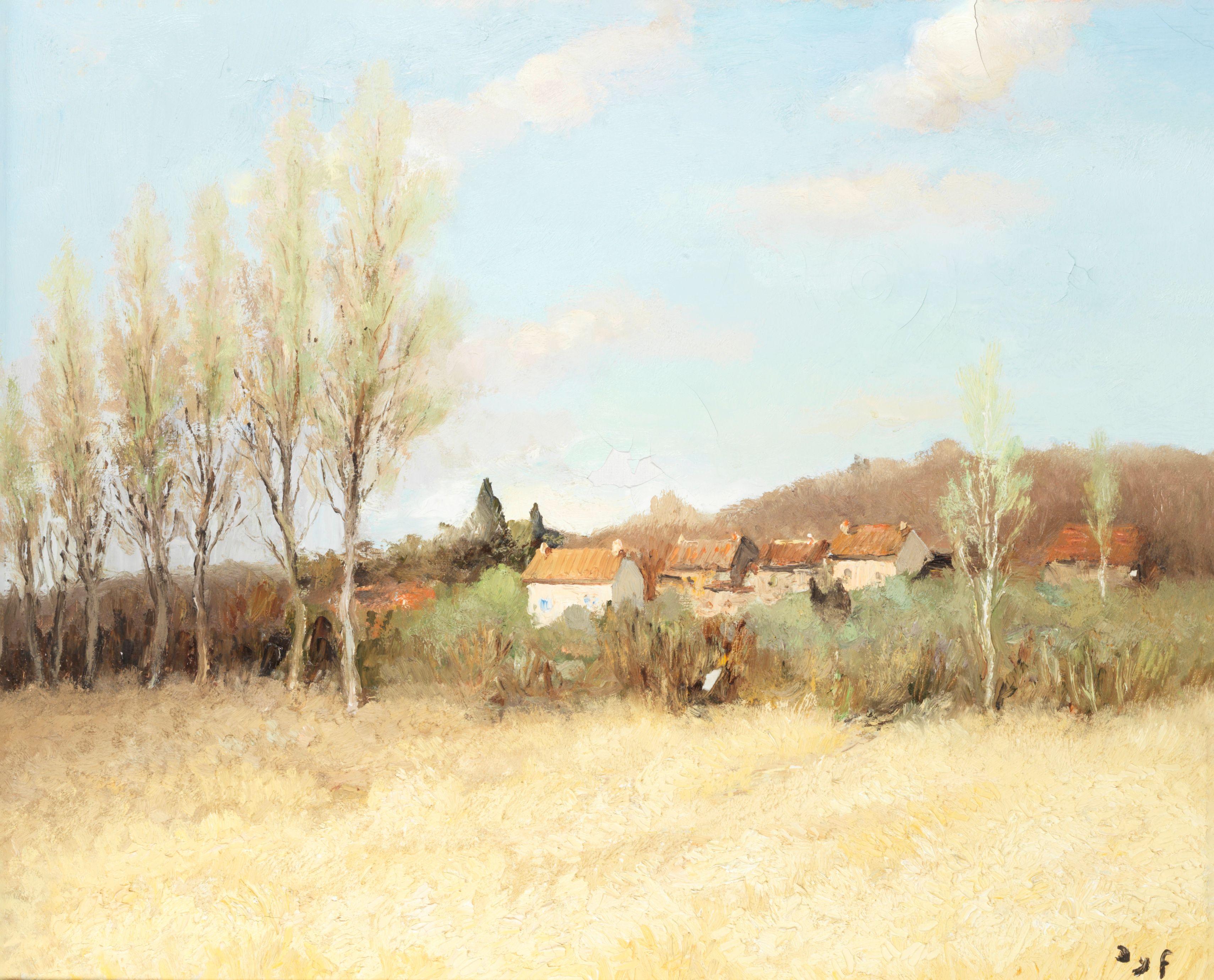 Marcel Dyf - Peupliers et blés, Ile de France