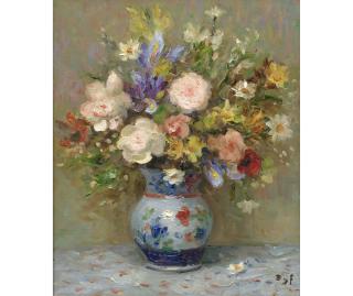 Marcel Dyf - Roses au pichet Florentin