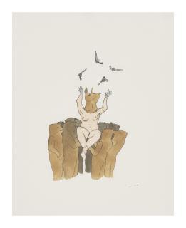 Marcel Dzama - Gibt es hier eine diskothek (There is a Discotheque here)