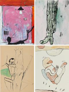 Marcel Eichner - Konvolut von 4 Papierarbeiten.