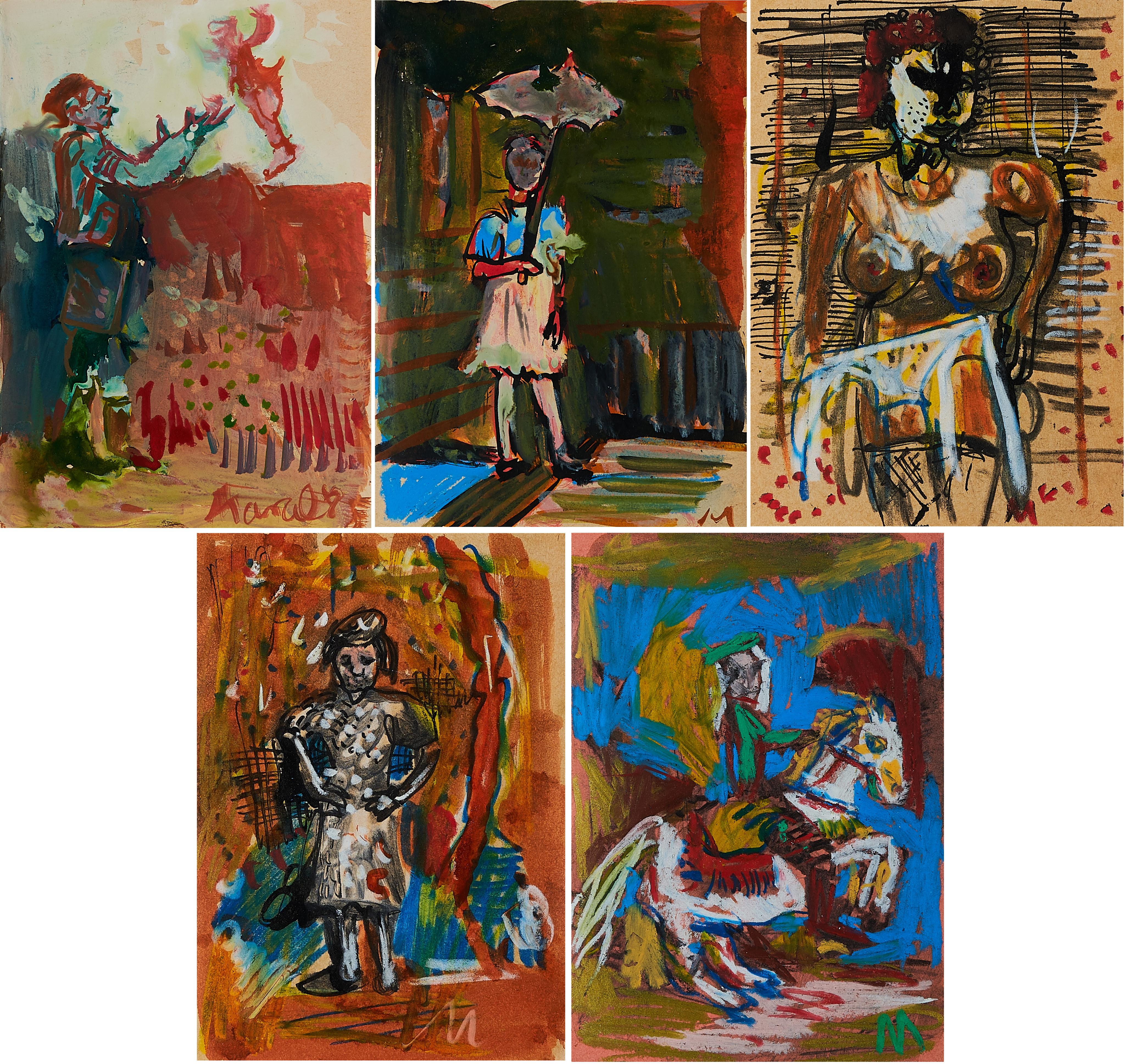 Marcel Eichner - Ohne Titel (5-teiliges Konvolut).