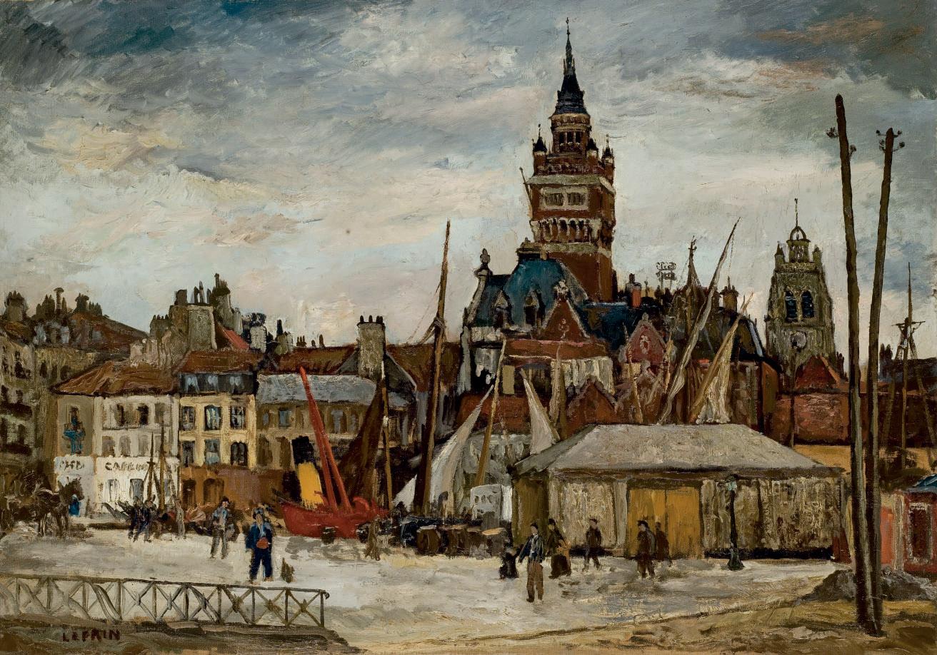 Marcel Francois Leprin - Le port de Dunkerque
