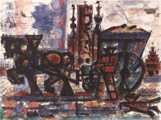 Marcel Gromaire - Chariot flamand