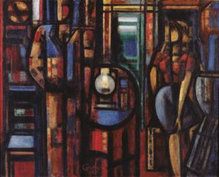 Marcel Gromaire - Intérieur au pot gris