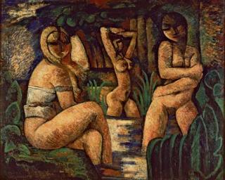 Marcel Gromaire - Les paysannes au bain