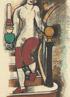 Marcel Gromaire - L\'escalier