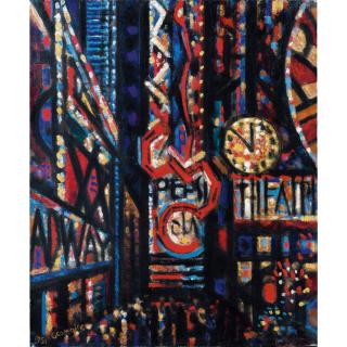 Marcel Gromaire - New York, Times Square La Nuit