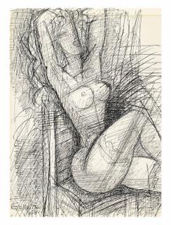 Marcel Gromaire - Nu assis