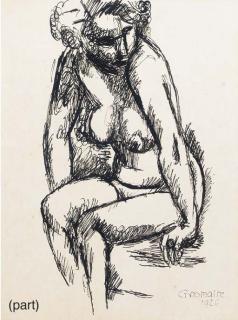 Marcel Gromaire - Nu assis